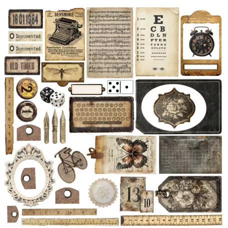 Alchemy of Art Szövet kivágóív  In Silence 03 Fabric cut-outs (1 ív)