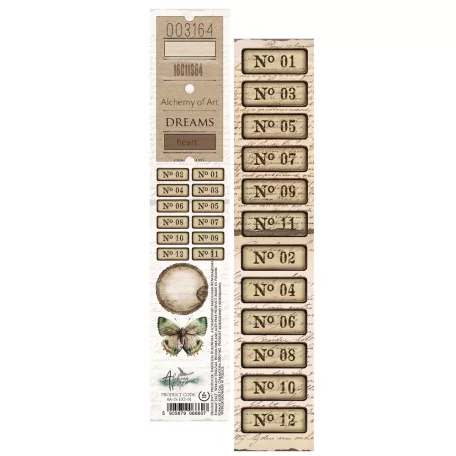 Alchemy of Art Kivágóív 30cm x 5cm In Silence 01 Extras to Cut (1 ív)