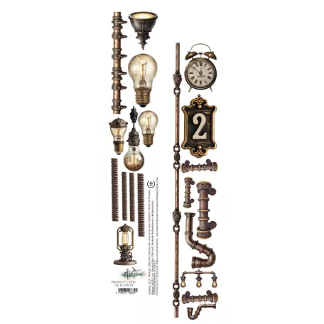 Alchemy of Art Kivágóív 30cm x 5cm In Silence 03 Extras to Cut (1 ív)