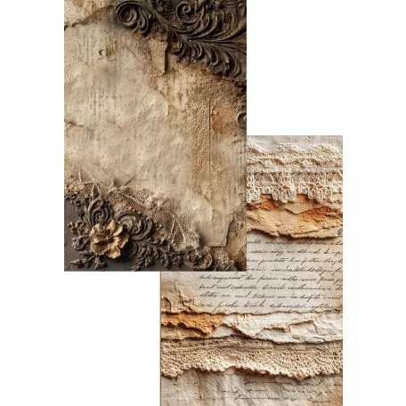 Alchemy of Art Scrapbook papírkészlet A4 In Silence Paper Collection Set (16 lap)