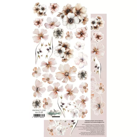 Alchemy of Art Kivágóív 6"X12" (15x30 cm) In Silence Double-sided paper (1 ív)