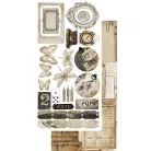 Alchemy of Art Kivágóív 6"x12" (15cm x 30 cm) In Silence Junk Journal Set (12 ív)