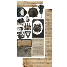 Alchemy of Art Kivágóív 6"x12" (15cm x 30 cm) In Silence Junk Journal Set (12 ív)