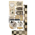 Alchemy of Art Kivágóív 6"x12" (15cm x 30 cm) In Silence Junk Journal Set (12 ív)