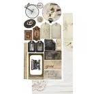 Alchemy of Art Kivágóív 6"x12" (15cm x 30 cm) In Silence Junk Journal Set (12 ív)