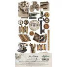 Alchemy of Art Kivágóív 6"x12" (15cm x 30 cm) In Silence Junk Journal Set (6 ív)