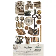   Alchemy of Art Kivágóív 6"x12" (15cm x 30 cm) In Silence Junk Journal Set (6 ív)