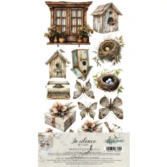   Alchemy of Art Kivágóív 6"x12" (15cm x 30 cm) In Silence Extras to Cut Set (6 ív)