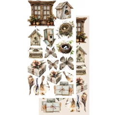   Alchemy of Art Kivágóív 6"x12" (15cm x 30 cm) In Silence Extras to Cut Set (6 ív)