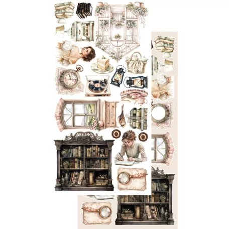 Alchemy of Art Kivágóív 6"x12" (15cm x 30 cm) In Silence Extras to Cut Set (6 ív)