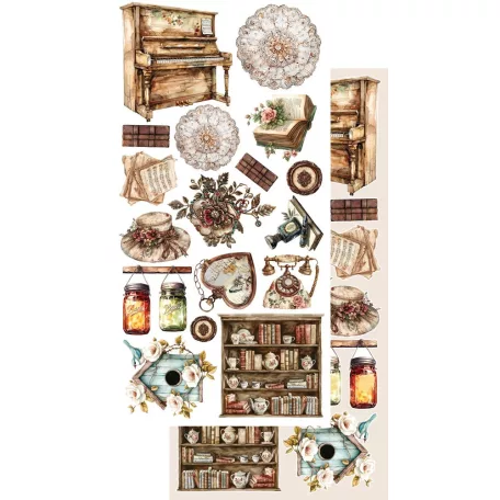 Alchemy of Art Kivágóív 6"x12" (15cm x 30 cm) In Silence Extras to Cut Set (6 ív)