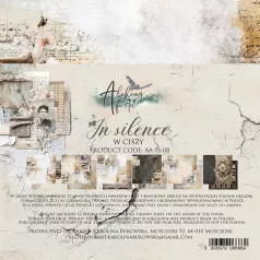  Alchemy of Art Scrapbook papírkészlet 8" (20 cm) In Silence Paper Collection Set (12 lap)