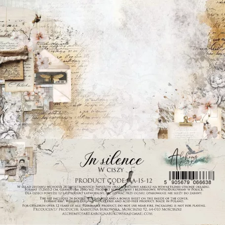 Alchemy of Art Scrapbook papírkészlet 6" (15 cm) In Silence Paper Pad (24 lap)
