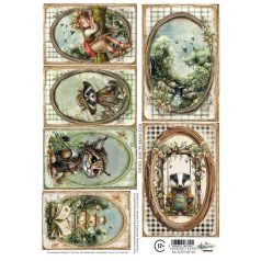   Alchemy of Art Rízspapír A4 - Friends of the Forest 01 -  - Rice Paper (1 ív)