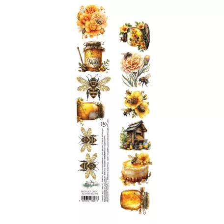 Alchemy of Art Kivágóív 30cm x 5cm Friends of the Forest 04 Extras to Cut (1 ív)