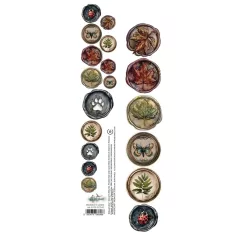   Alchemy of Art Kivágóív 30cm x 5cm Friends of the Forest 03 Extras to Cut (1 ív)