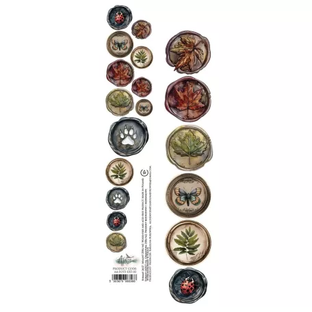 Alchemy of Art Kivágóív 30cm x 5cm Friends of the Forest 03 Extras to Cut (1 ív)