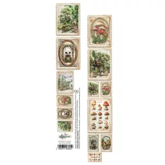   Alchemy of Art Kivágóív 30cm x 5cm Friends of the Forest 02 Extras to Cut (1 ív)