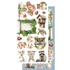 Alchemy of Art Kivágóív 6"x12" (15cm x 30 cm) Friends of the Forest Junk Journal Set (6 ív)