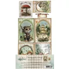 Alchemy of Art Kivágóív 6"x12" (15cm x 30 cm) Friends of the Forest Extras to Cut Set (6 ív)