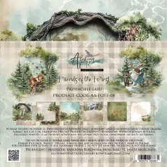   Alchemy of Art Scrapbook papírkészlet 8" (20 cm) Friends of the Forest Paper Collection Set (12 lap)