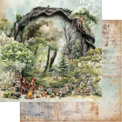   Alchemy of Art Scrapbook papírkészlet 8" (20 cm) Friends of the Forest Paper Collection Set (12 lap)