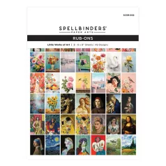   Spellbinders Rub-On Kaparós matrica Little Works of Art (2 ív)