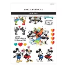 Spellbinders Rub-On Kaparós matrica Classic Mouse Love (2 ív)