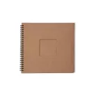 Spirálkötésű ablakos scarpbook album 15cm Kraft / Studio Light Spiral Passe-Partout Journal (1 db)