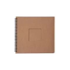   Spirálkötésű ablakos scarpbook album 15cm Kraft / Studio Light Spiral Passe-Partout Journal (1 db)