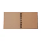 Spirálkötésű ablakos scarpbook album 15cm Kraft / Studio Light Spiral Passe-Partout Journal (1 db)