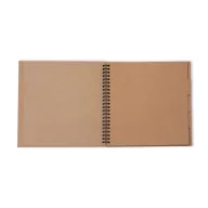   Spirálkötésű ablakos scarpbook album 15cm Kraft / Studio Light Spiral Passe-Partout Journal (1 db)