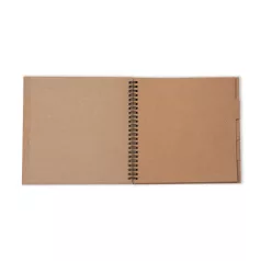   Spirálkötésű ablakos scarpbook album 15cm Kraft / Studio Light Spiral Passe-Partout Journal (1 db)