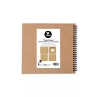Spirálkötésű ablakos scarpbook album 20cm Kraft / Studio Light Spiral Passe-Partout Journal (1 db)