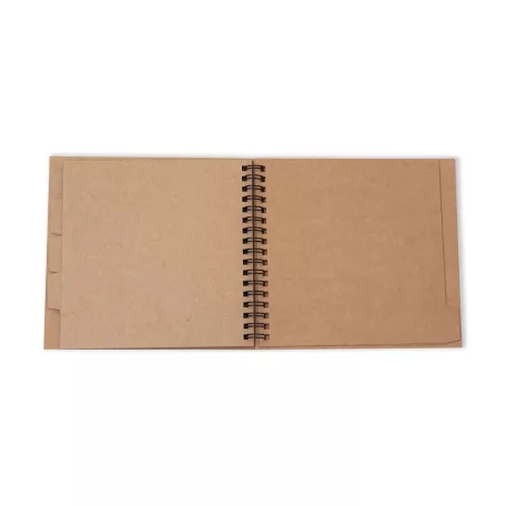 Spirálkötésű ablakos scarpbook album 20cm Kraft / Studio Light Spiral Passe-Partout Journal (1 db)