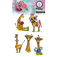   Art by Marlene Dazzling Giraffes Szilikonbélyegző Clear Stamp (1 csomag)