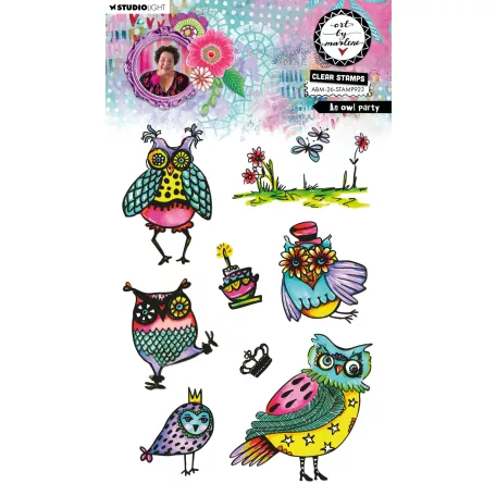 Art by Marlene An Owl Party Szilikonbélyegző Clear Stamp (1 csomag)
