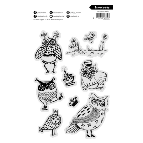 Art by Marlene An Owl Party Szilikonbélyegző Clear Stamp (1 csomag)