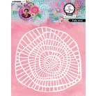 Art by Marlene Funky Spira Stencil Mask (1 db)