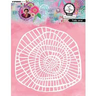Art by Marlene Funky Spira Stencil Mask (1 db)