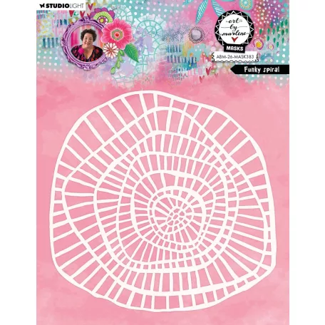 Art by Marlene Funky Spira Stencil Mask (1 db)