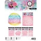 Art by Marlene Funky Spira Stencil Mask (1 db)