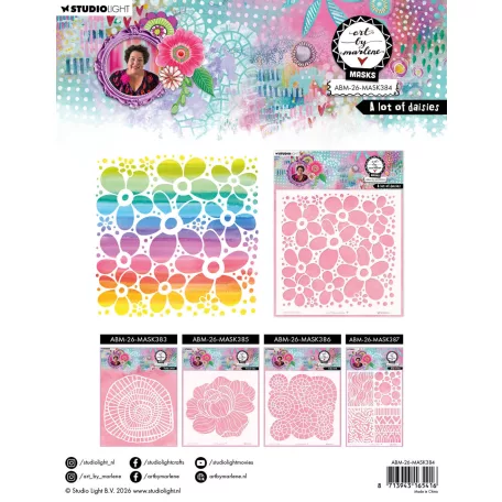 Art by Marlene A Lot of Daisies Stencil Mask (1 db)
