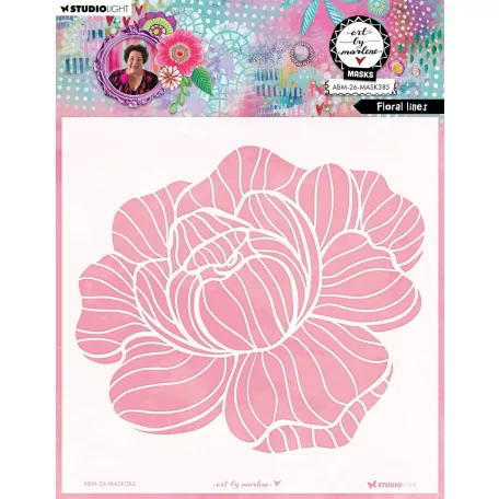 Art by Marlene Floral Lines Stencil Mask (1 db)