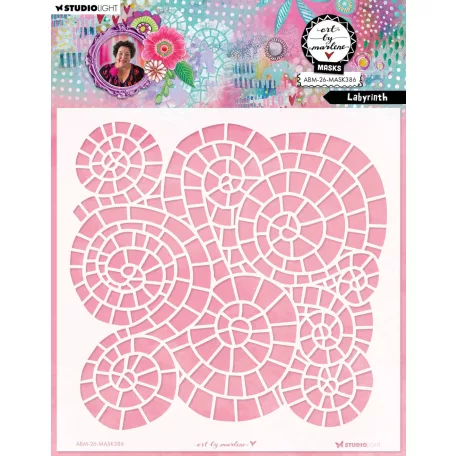 Art by Marlene Labyrinth Stencil Mask (1 db)