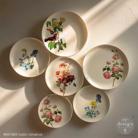 Redesign with Prima Rustic Romance H2O vízátviteles transzfer 8.5"X11" (A4) H2O Transfers (1 db)