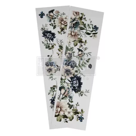 Redesign with Prima Whispers Of Indigo 3,25x11,5 Inch Luxe Transfers (2pcs) (680428) Transzfer fólia 3.25"X11,5" (8x29 cm) Luxe Transfers (2 db)