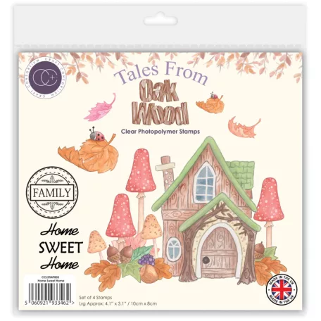 Fotopolimer bélyegző Tales from Oak Wood - Home Sweet Home Craft Consortium A6 Clear Photopolymer Stamps (1 csomag)