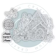   Fotopolimer bélyegző Tales from Oak Wood - Home Sweet Home Craft Consortium A6 Clear Photopolymer Stamps (1 csomag)