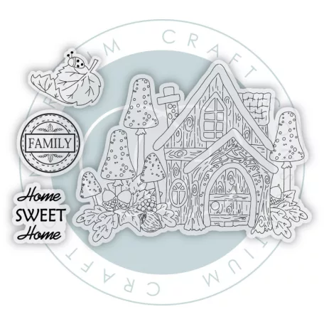 Fotopolimer bélyegző Tales from Oak Wood - Home Sweet Home Craft Consortium A6 Clear Photopolymer Stamps (1 csomag)
